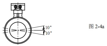 dn700電磁流量計測量電*安裝方向圖