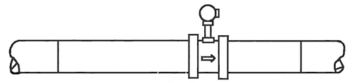 dn15渦街流量計(jì)焊接法蘭安裝示意圖二